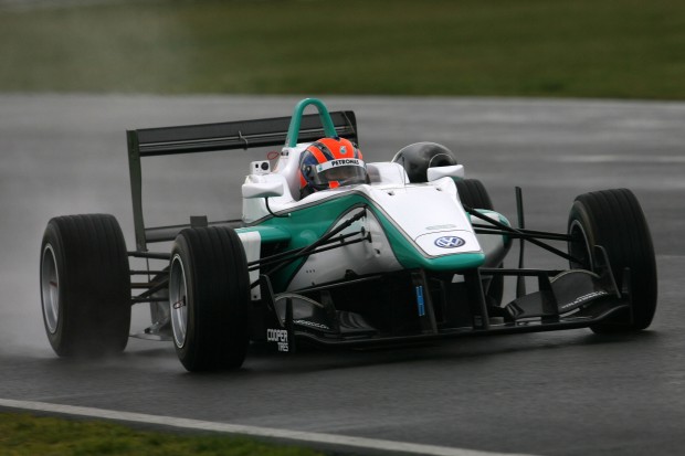 Atrocious weather kept Jaafar and his new Carlin Dallara F312 British F3 car